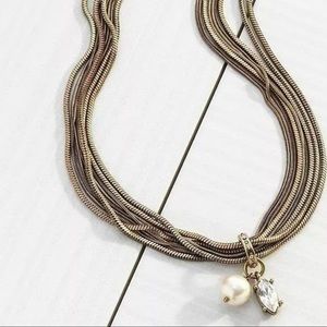 COPY - NWOT Silpada Dreamy Details bronze multi strand necklace pearl & crystal